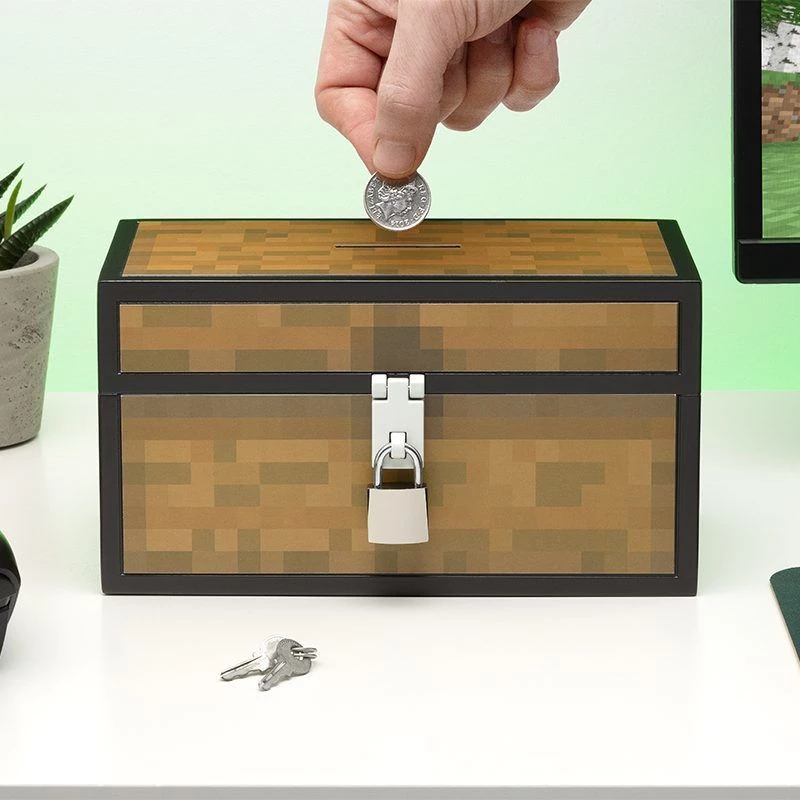 Säästöpossu Paladone Minecraft-arkkumalli PP13601MCF kolikkopankki lapsille ja faneille