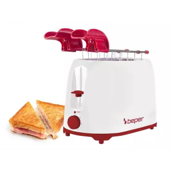 Leivänpaahdin Beper P101TOS100 2 viipaletta kompakti muotoilu, ruostumaton teräskotelo, säädettävä paahtoaste
