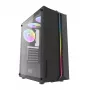 Darkflash DK151 LED -tietokonekotelo (musta) + 3 RGB-tuuletinta