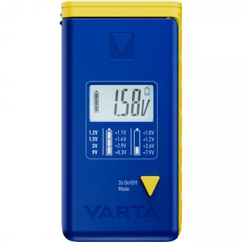 Paristotestari Varta 00893 101 111 LCD digitaalinen käsilaite AA AAA 9V nappiparistoille