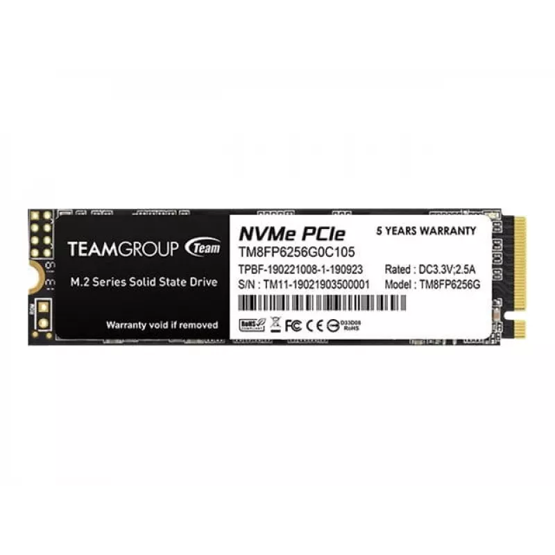 Team Group MP33 - SSD - 256 GB - sisäinen - M.2 2280 - PCIe 3.0 x4 (NVMe)