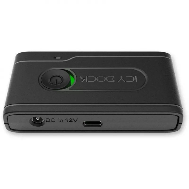 Sovitin IcyDock 2,5 tuuman U.2 NVMe SSD USB 3.2 Gen2 -sovittimeen
