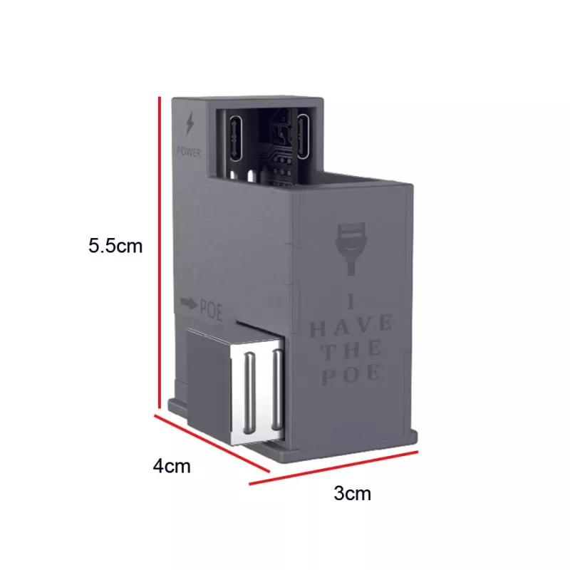 Extralink AT-USBC-JB-V3 | PoE-muunnin USB-C:lle | 25 W, 10/100 Mbps