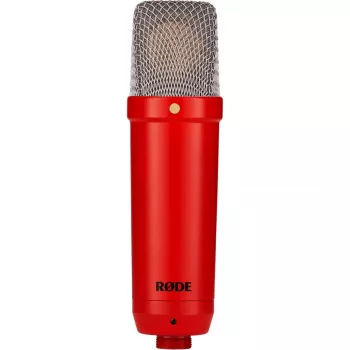 Studiokondensaattorimikrofoni RØDE NT1 Signature Red — herttakuvio, 20–20000 Hz, -32 dB herkkyys, XLR (3-napainen), 313 g