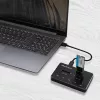 Qoltec 50310 -telakointiasema 2x SSD M.2 SATA NGFF USB Type-C