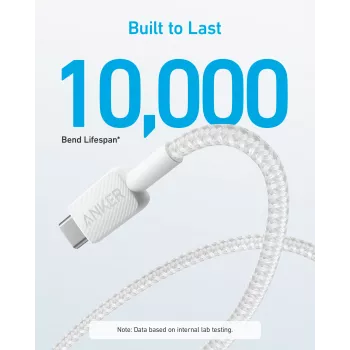 USB-kaapeli Anker 322 1,8 m USB A USB C valkoinen