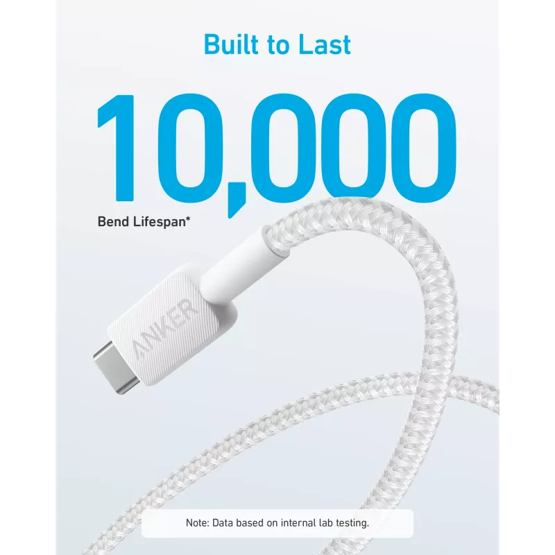 USB-kaapeli Anker 322 1,8 m USB A USB C valkoinen