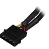 Sharkoon SATA Y-virtasovitin 4P Molex 0,15 m musta – digitaalinen/data – virransyöttö