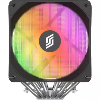 CPU-jäähdytin Silentware Titan RGB Dual-Tower 6 lämpöputkella ja 2×120 mm PWM A-RGB-tuulettimella