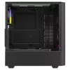 PC-kotelo SAVIO Noctis Flow RGB — Cube, ATX/Mini-ITX, 3x 120 mm etutuulettimet, karkaistu lasisivupaneeli, max. GPU 35 cm