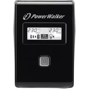 PowerWalker VI 850 LCD keskeytymätön virransyöttö (UPS) Line-Interactive 0,85 kVA 480 W