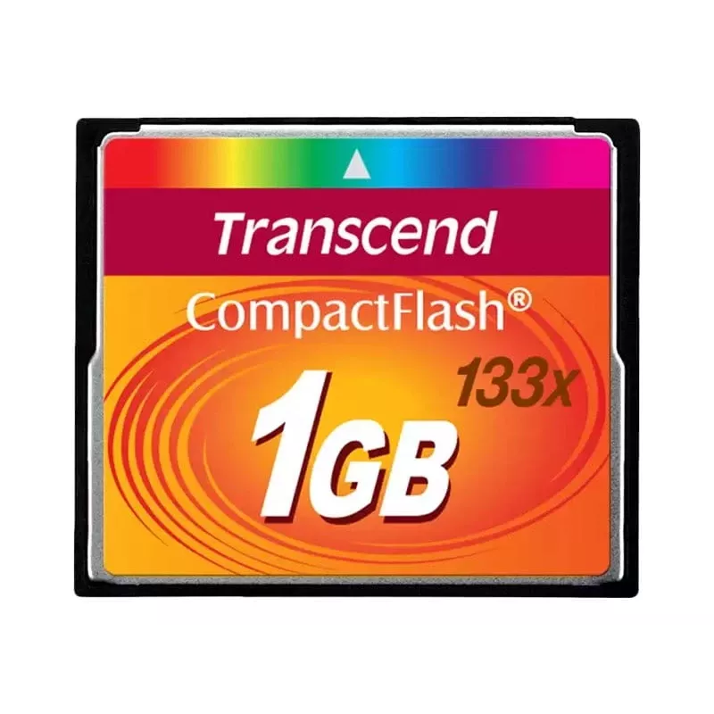 Transcend - Flash-muistikortti - 1GB - 133x - CompactFlash-kortti (TS1GCF133)