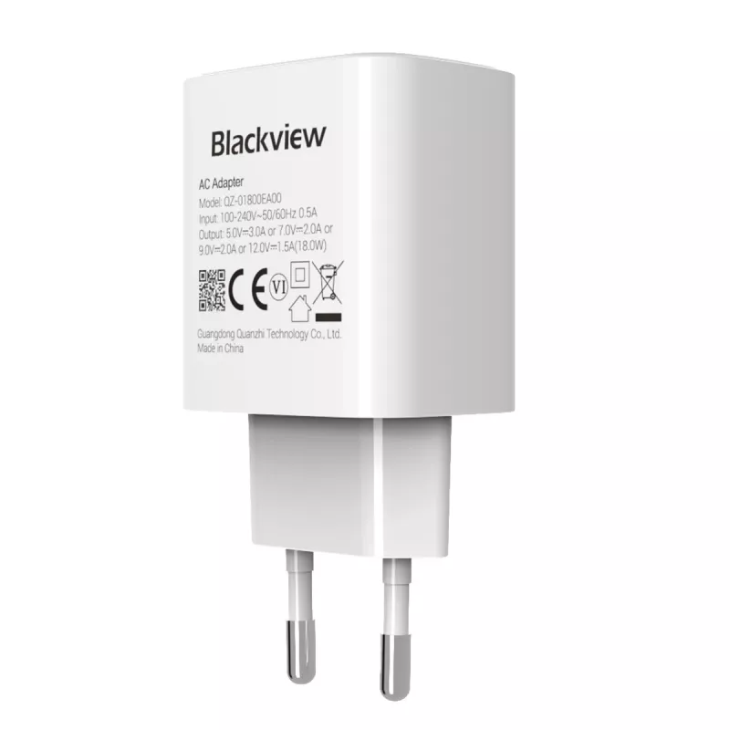 Laturi BLACKVIEW CHAR-18W 18 W teho — kompakti USB-seinälaturi mobiililaitteille