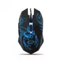 Esperanza MX203 SCORPIO - hiiri - USB - sininen - hiiri - optinen - 6 painiketta - musta