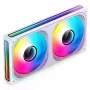 Jonsbo ZB-240WR Infinity Mirror tuuletin, ARGB, PWM, käänteiset lavat, 240 mm, valkoinen
