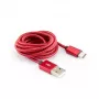 Sbox USB->Type-C M/M 1,5 m CTYPE-1.5R mansikanpunainen