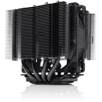 CPU-jäähdytin Noctua NH-D9L CHROMAX.Musta — 92 mm:n tuuletin, 400–2000 kierr./min, 22,6 dB, mitat 95×95×110 mm, paino 531 g