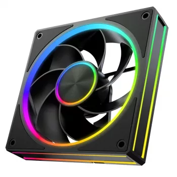 Kotelotuuletin MODECOM VOLCANO LOOP 120 ARGB Reverse Fan musta 120 mm PWM 400–1400 RPM ARGB-liitin
