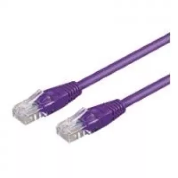 Wentronic Goobay CAT 5e -verkkokaapeli, U/UTP, violetti, 0,25 m – CCA kuparisekoitus (95202)