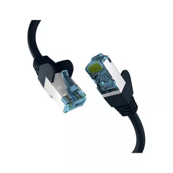 EFB-Elektronik RJ45-patchkaapeli Cat.7 raakakaapelilla musta 1,5 m S/FTP PIMF verkkokaapeli LAN DSL