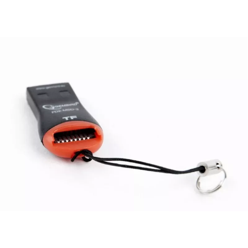 Kortinlukija Gembird FD2-MSD-3 USB 2.0 musta punainen