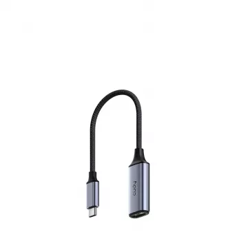 USB-C–HDMI-adapteri Cudy UH401 — 4K 60 Hz, HDMI 2.0, yksi näyttö, alumiinikotelo