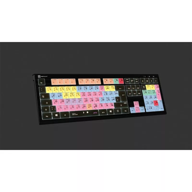 Logickeyboard ASTRA 2 USB QWERTZ näppäimistö musta täysikokoinen 108 näppäintä