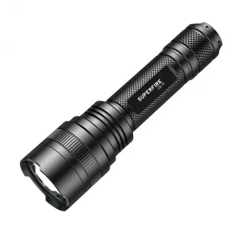 Taskulamppu Supfire C8-H — 1200 lm, USB-ladattava, 250 m kantama