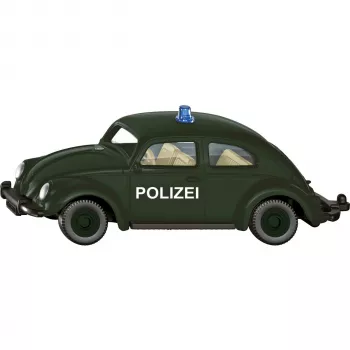 Painovalettu VW Kupla -poliisiauto Usorteret Siku -malli SIE-30475011, mittakaava ilmoittamaton, keräilyleikkiauto