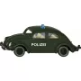 Painovalettu VW Kupla -poliisiauto Usorteret Siku -malli SIE-30475011, mittakaava ilmoittamaton, keräilyleikkiauto