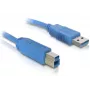 USB-kaapeli DeLOCK 82434 1,8 m USB A USB B sininen