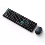 Keychron B36 + BM25 näppäimistö-hiiri-sarja, Full-Size 100% QWERTY englanti, USB + langaton + Bluetooth, saksimekanismi, musta, hiiri mukana