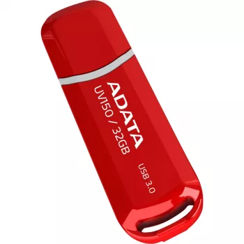 USB-muistitikku ADATA DashDrive UV150 32 GB, USB Type-A 3.2 Gen 1, punainen, kansidesign