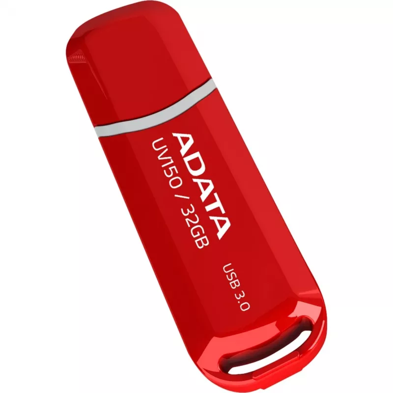 USB-muistitikku ADATA DashDrive UV150 32 GB, USB Type-A 3.2 Gen 1, punainen, kansidesign