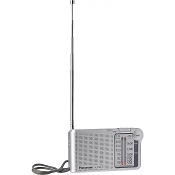 Panasonic RF-P150DEG kannettava analogiaradio hopea