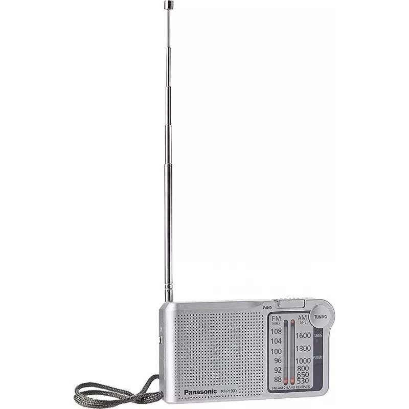 Panasonic RF-P150DEG kannettava analogiaradio hopea