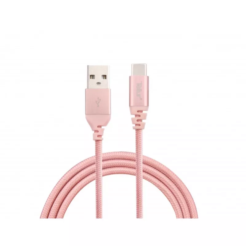 Tellur TLL155281 USB-kaapeli USB 2.0 1 m USB A USB C rosekulta