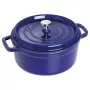 Staub 24 cm pyöreä valurautapata tummansininen