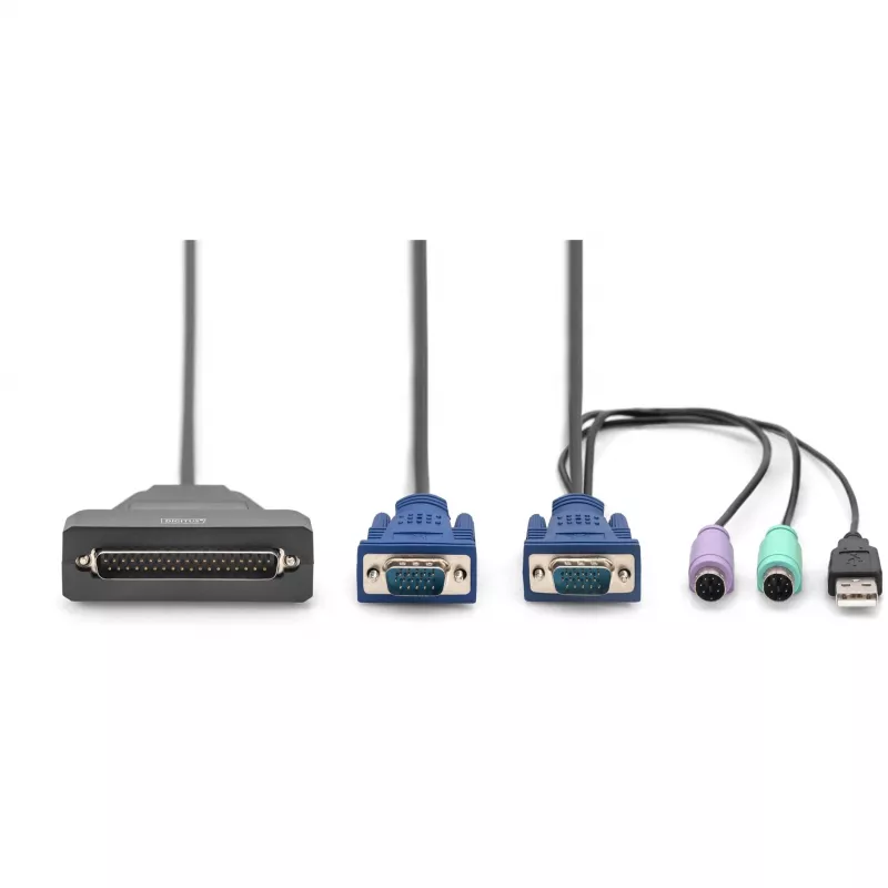 KVM-kytkin Digitus DS-72212 yksiporttinen