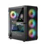 LOGIC CONCEPT Portos ARGB ATX Mid-Tower-kotelo, musta