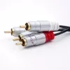 Audiokaapeli Qoltec 52337 2 m 2 x RCA musta