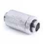 Alphacool ES D-Plug 31,5 mm, G1/4 ulkokierre – G1/4 ulkokierre, kromi