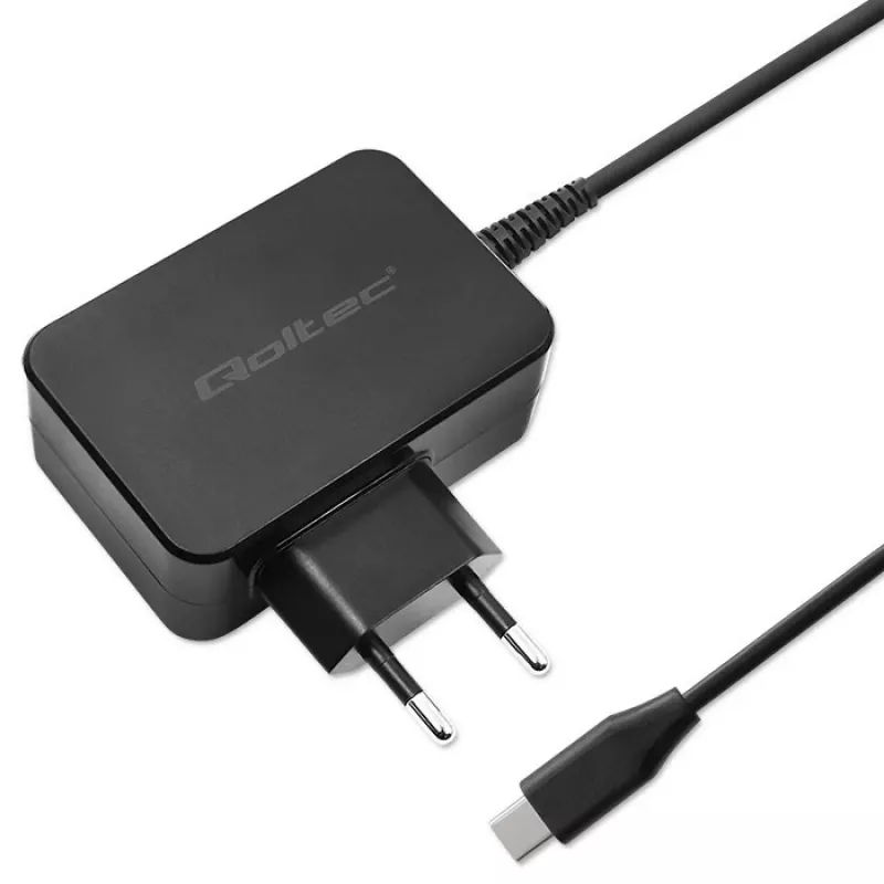 Virtalähde QOLTEC 52384 GaN 30W lähtö 5–20V USB-laturi