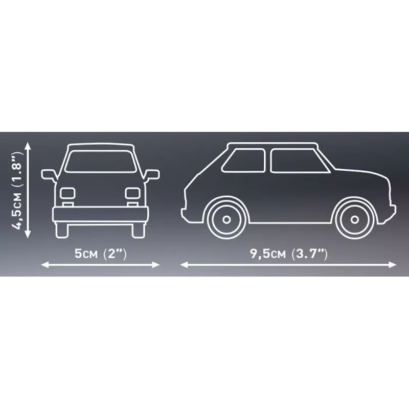 Rakennussarja Cobi Youngtimer Collection Fiat 126p el 24531 — 150 osaa