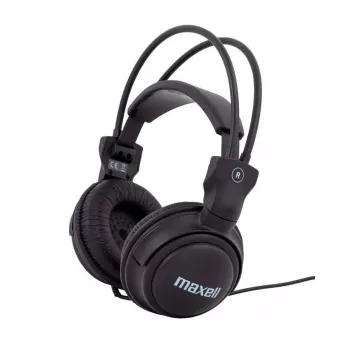 Kuulokkeet Maxell Home Studio MAX-833, johdollinen korvan ympäri, 32 Ω, 98 dB, 16–22000 Hz, 5 m kaapeli, korvakoukku/pään yli, musta