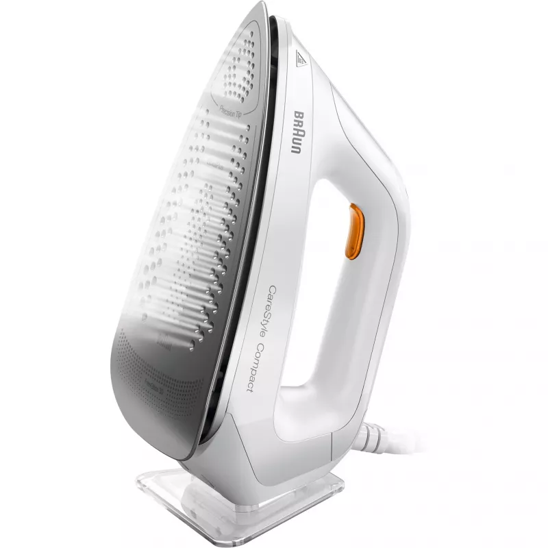 Braun CareStyle Compact IS 2132 WH höyrysilitysasema, 2400 W, 1,5 l, 400 g/min, EloxalPlus-pohja, valkoinen/oranssi