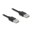 Spiraalikaapeli DeLOCK EASY-USB 2.0 Type-A uros Type-A uros 0,5 m–0,8 m musta