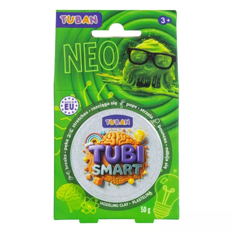 Muovailumassa TUBAN TUBI SMART NEO, vihreä, 50 g – lasten muovailumassa