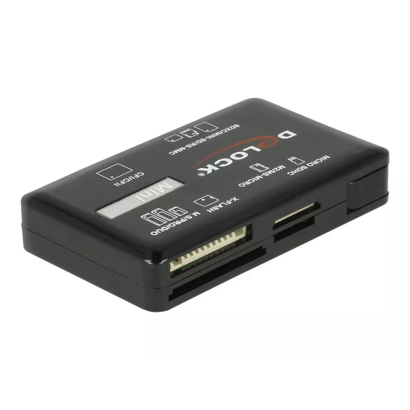 DeLOCK SuperSpeed USB -kortinlukija CF SD Micro SD MS M2 xD 5 Gbps