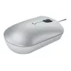 Lenovo 540 langallinen optinen molempikätinen hiiri USB Type-C, 3 DPI-tilaa, harmaa, 4 painiketta, 1,8 m kaapeli